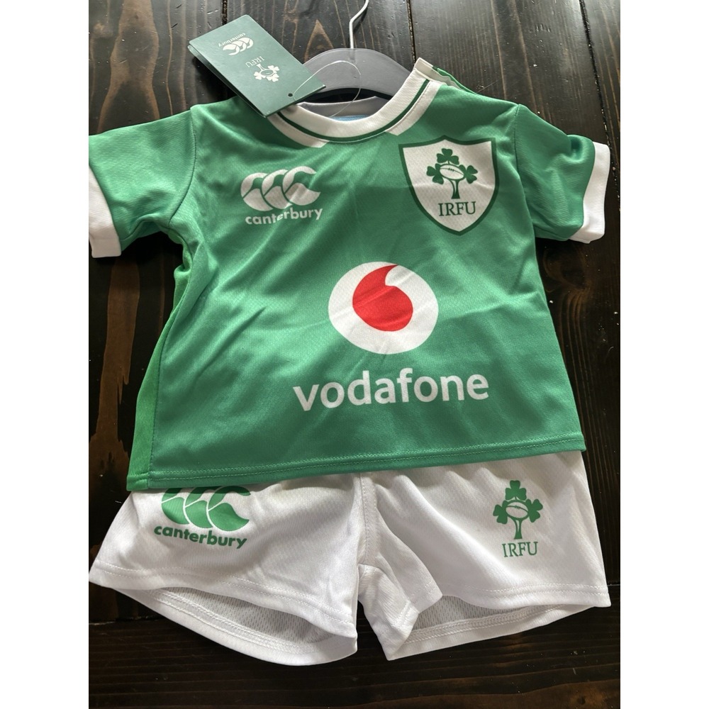 Canterbury Ireland Ruby Infant Home Kit Size 6 Months IRFU Vodafone Green